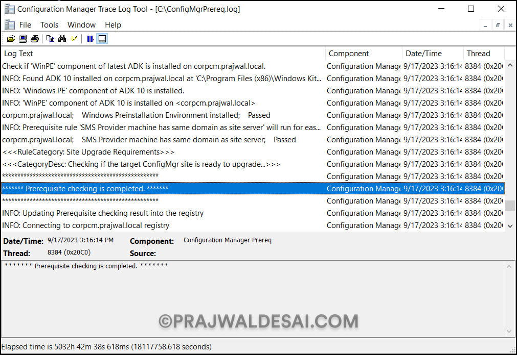 Complete SCCM 2309 Upgrade Guide 12 Run SCCM 2309 Prerequisite Check