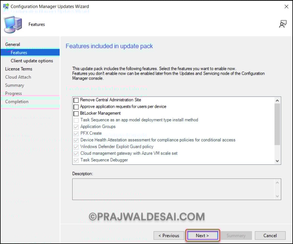 Complete SCCM 2309 Upgrade Guide 16 Enable New features during SCCM 2309 Upgrade