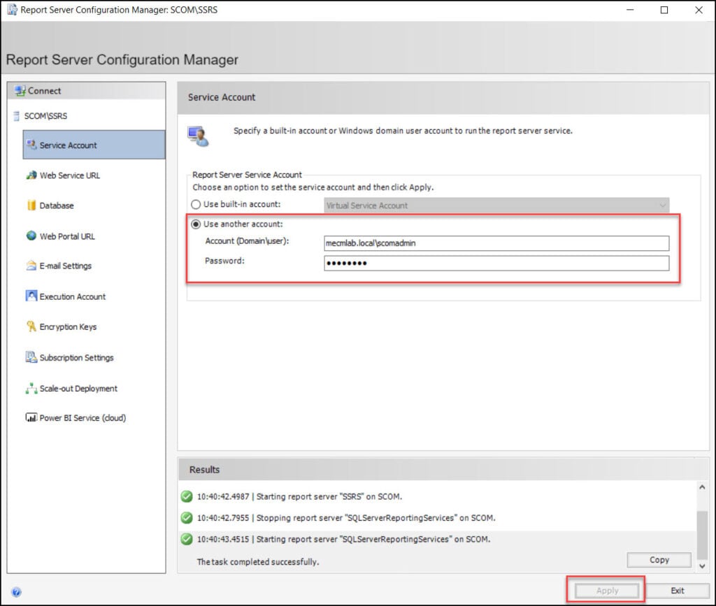 New SCOM 2022 Install Guide | Operations Manager 2022 19 Specify Service Account