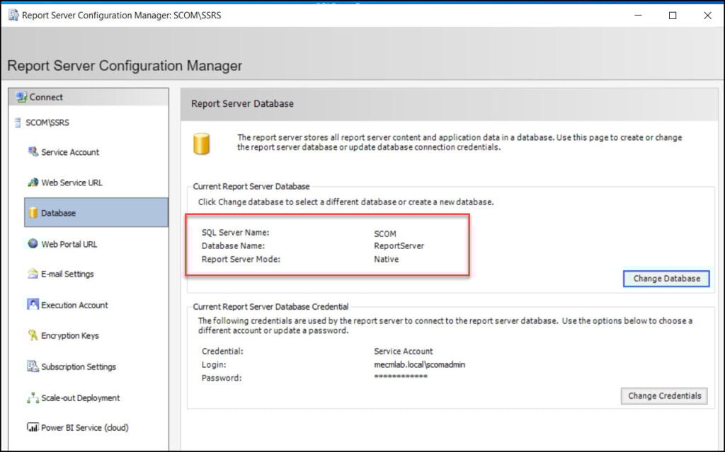 New SCOM 2022 Install Guide | Operations Manager 2022 26 Create New Report Server Database