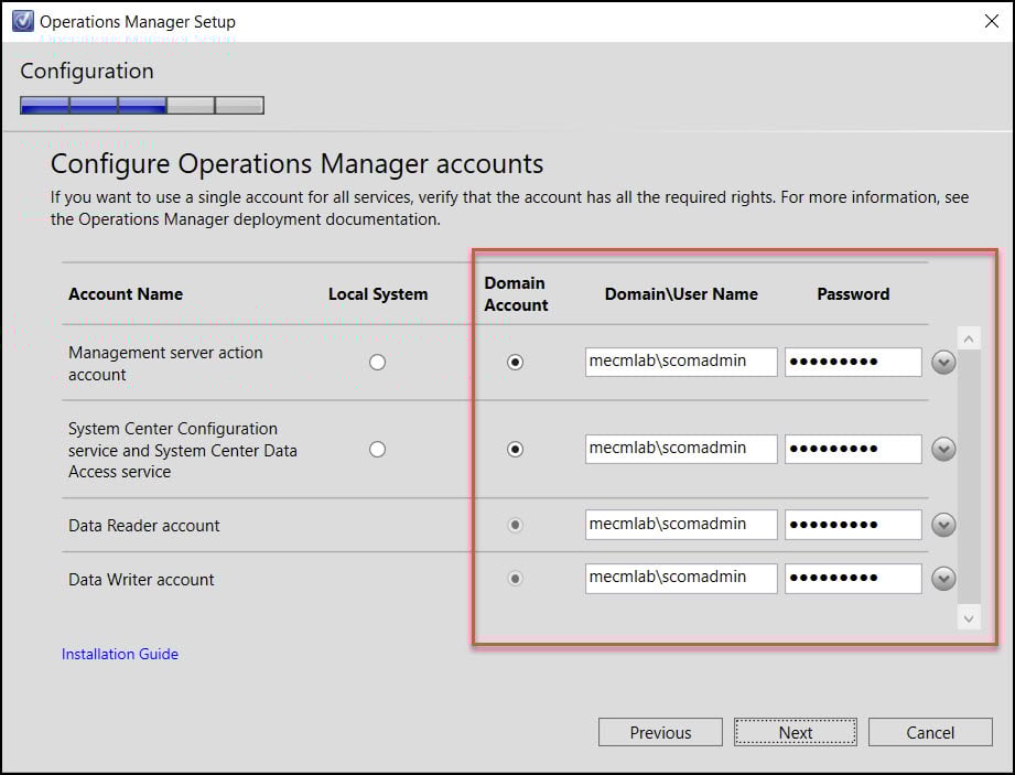 New SCOM 2022 Install Guide | Operations Manager 2022 43 Configure Operations Manager Accounts