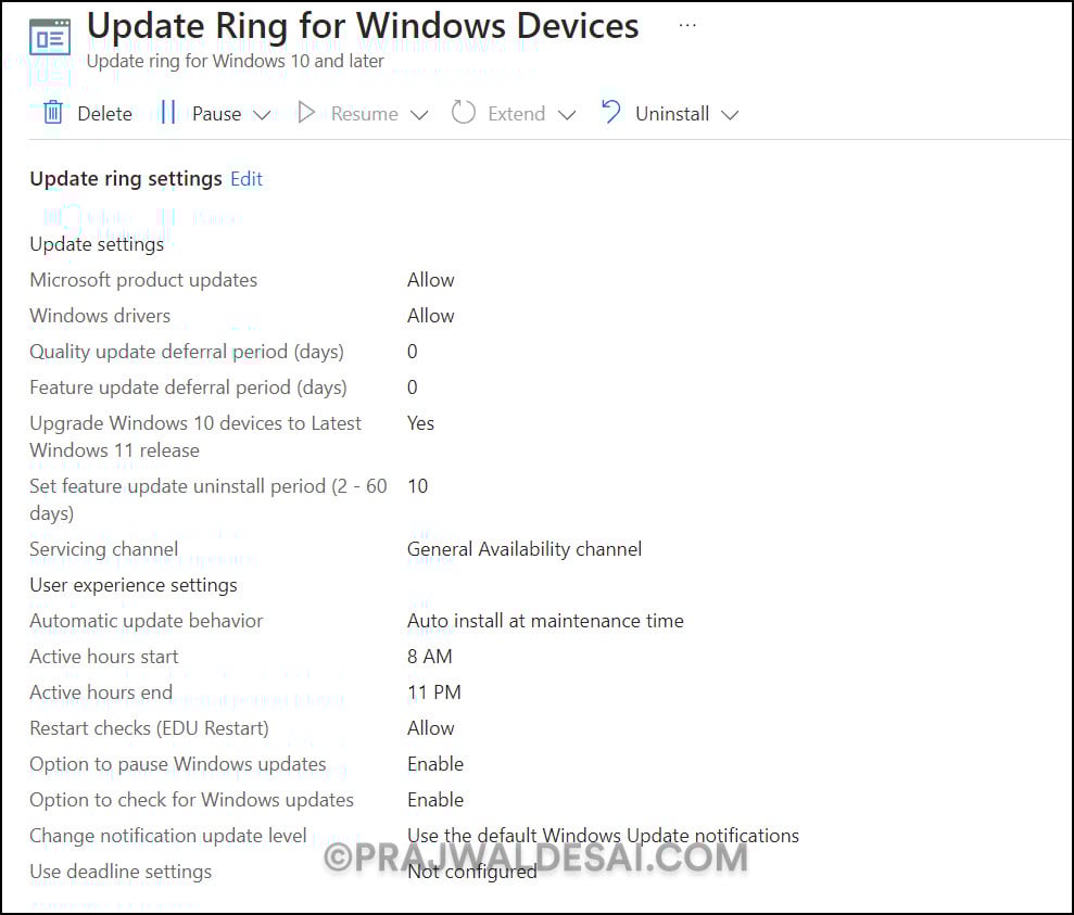 Upgrade to Windows 11 23H2 using Intune: Step-by-Step Guide 8 Update rings for Windows 10 and later policy in Intune