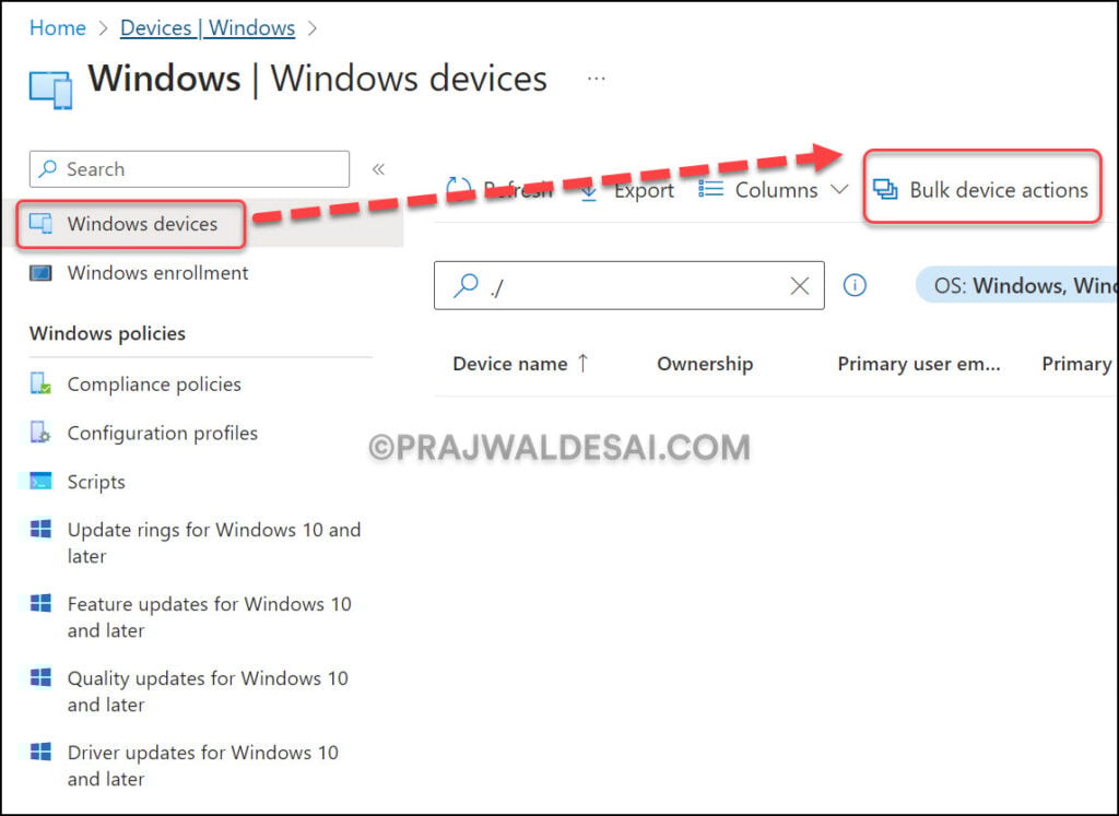 6 Ways to Manually Sync Intune Policies on Windows Devices 14 Use Bulk Device Actions in Intune Admin Center