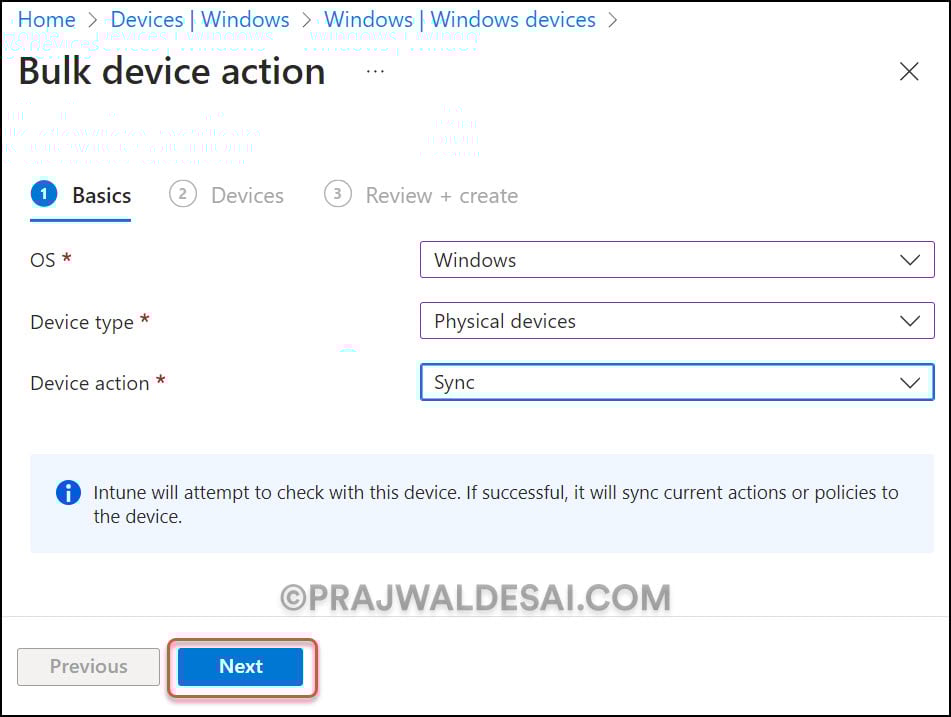 6 Ways to Manually Sync Intune Policies on Windows Devices 15 Use Bulk Device Actions to Force Intune Policy Sync
