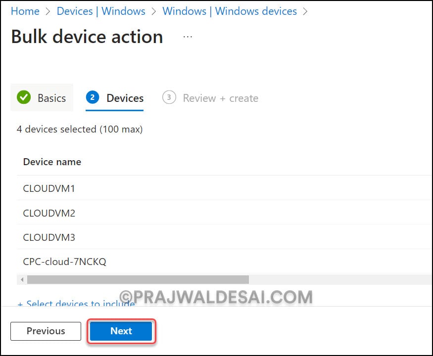 6 Ways to Manually Sync Intune Policies on Windows Devices 16 Select Windows Devices for Sync