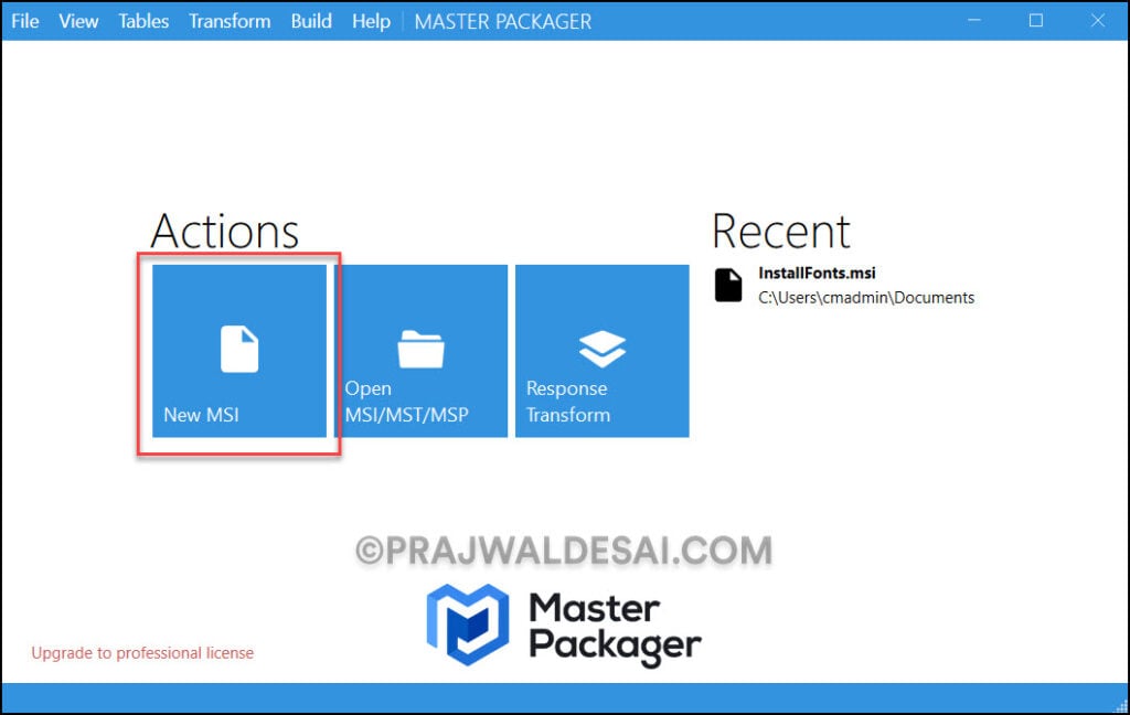 Use Master Packager to Install Fonts using Intune