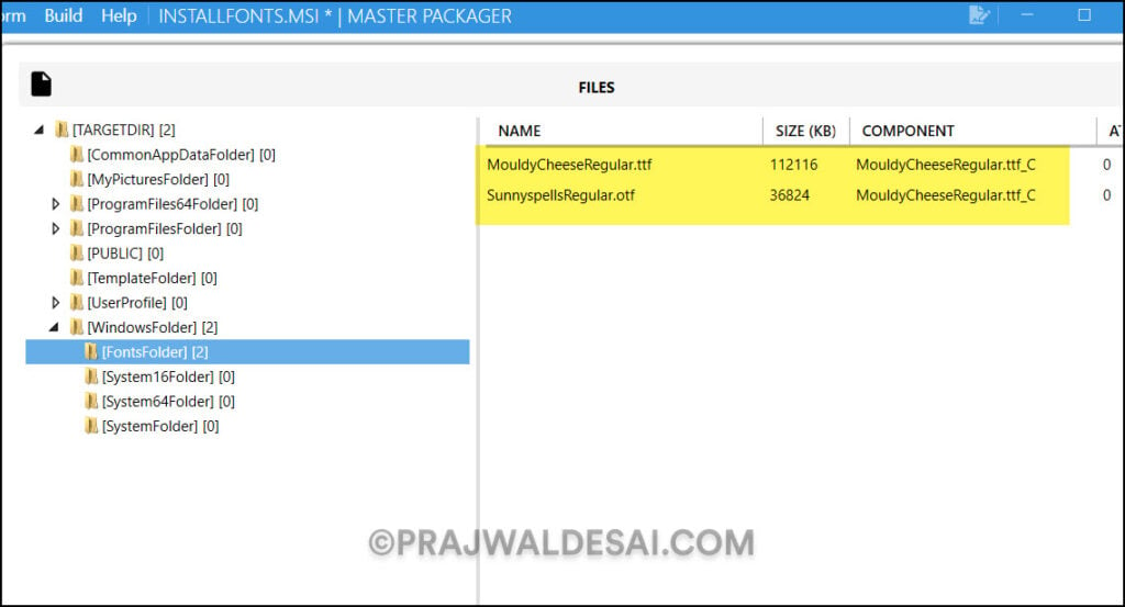 Use Master Packager to Install Fonts using Intune