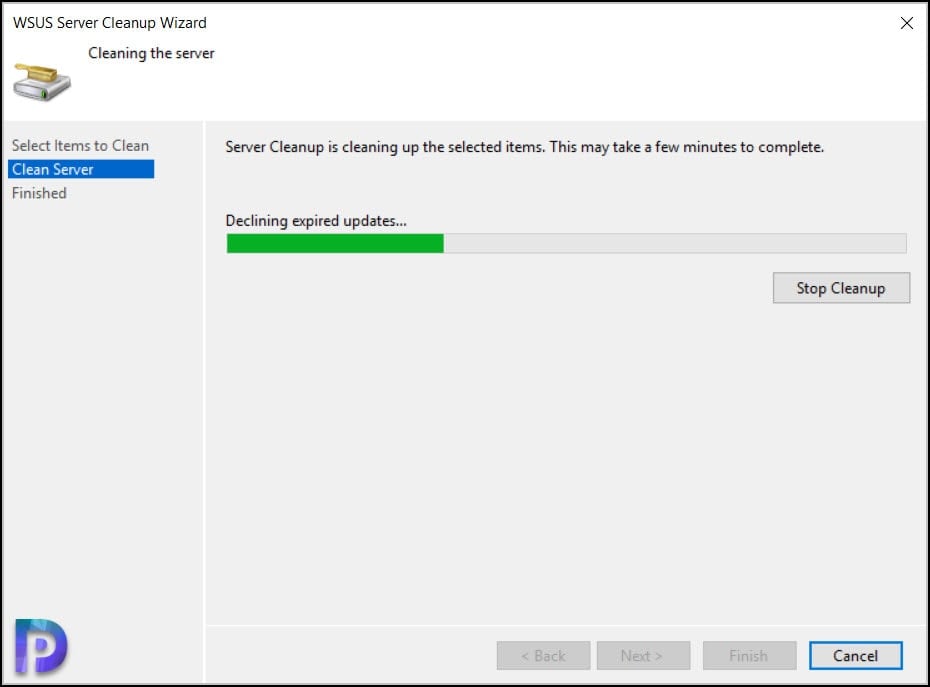 How to Run WSUS Server Cleanup Wizard to Clean Updates 3 Using WSUS Server Cleanup Wizard to Clean Updates