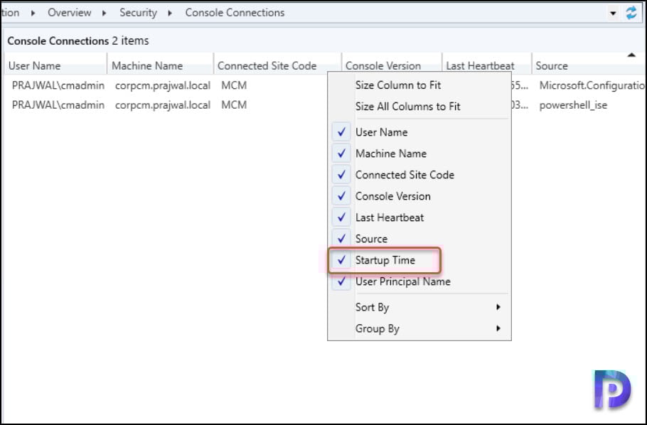 View SCCM Console Connections and Startup Time Performance 2 View ConfigMgr Console Startup Time Performance