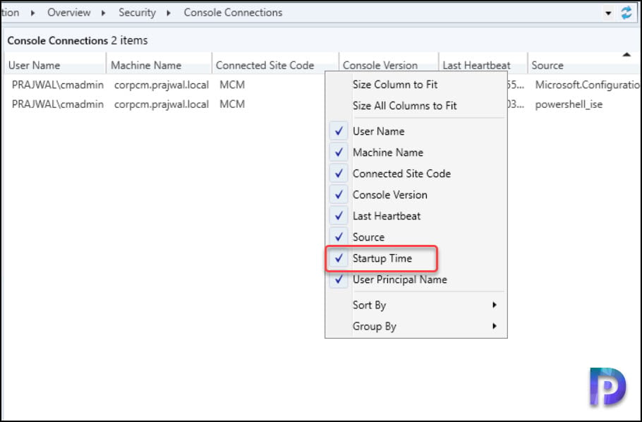 View ConfigMgr Console Startup Time Performance