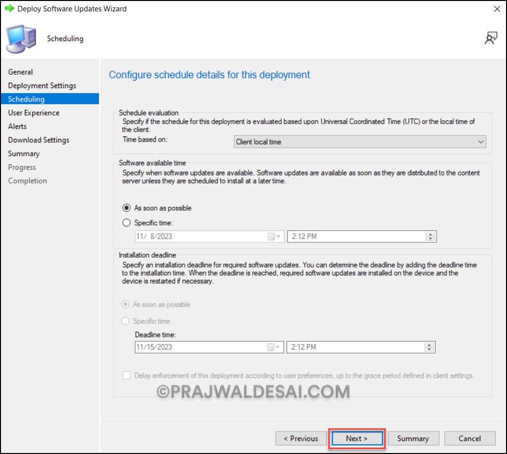 Windows 11 23H2 Upgrade using SCCM | ConfigMgr 13 Configure Scheduling Options