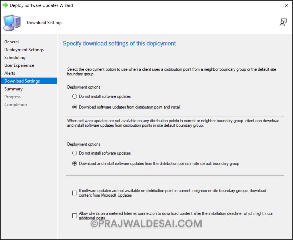Windows 11 23H2 Upgrade using SCCM | ConfigMgr 15 Specify Windows 11 23H2 Update Download Settings