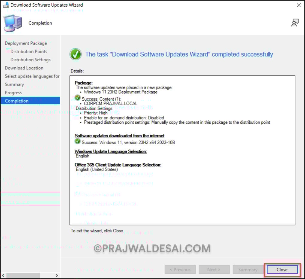 Windows 11 23H2 Upgrade using SCCM | ConfigMgr 7 Download Windows 11 23H2 Update