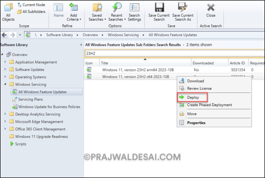 Windows 11 23H2 Upgrade using SCCM | ConfigMgr 9 Perform Windows 11 23H2 upgrade using SCCM