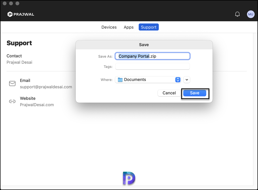 How to Collect Intune Logs from MacOS Devices 5 Save Diagnostic Report Locally on macOS Device