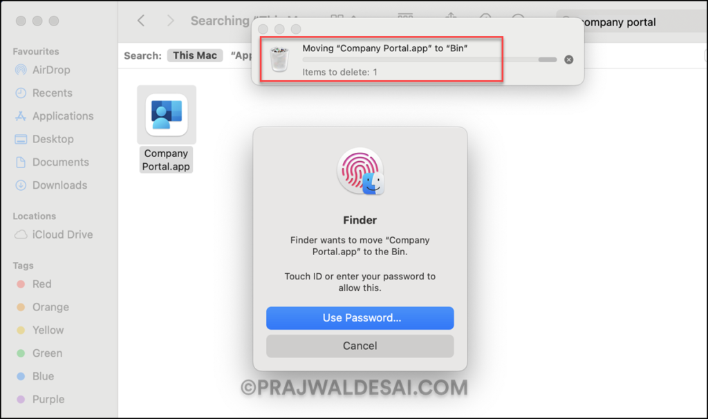 Remove Device from Company Portal for macOS 6 Uninstall Company Portal App: unenroll a macOS device in Intune