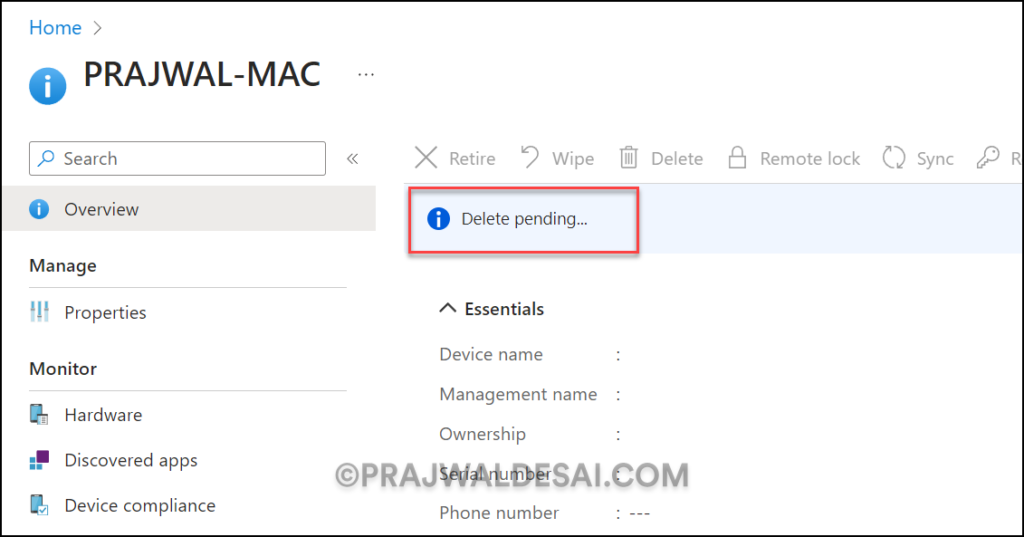 Remove Device from Company Portal for macOS 8 Delete macOS devices from Intune