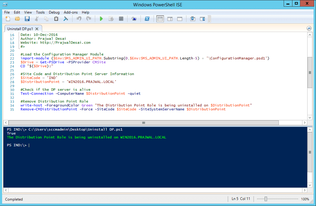 Remove SCCM Distribution Point Using Powershell Script 1 Remove SCCM Distribution Point Using Powershell Script