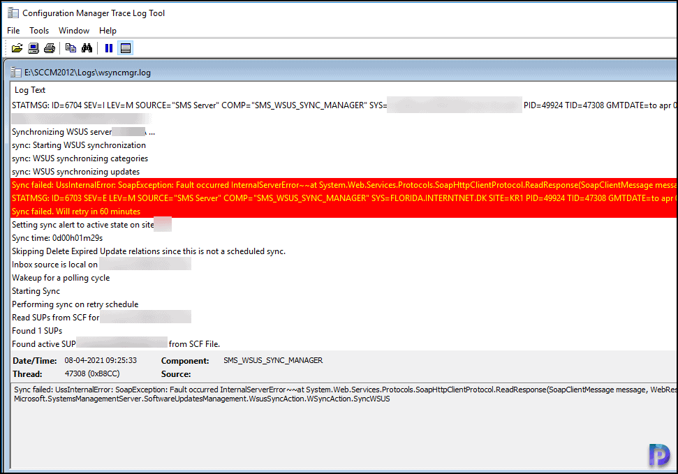 WSUS Sync Error 0x80131500 UssInternalError SoapException 1 WSUS Sync Error 0x80131500 UssInternalError SoapException