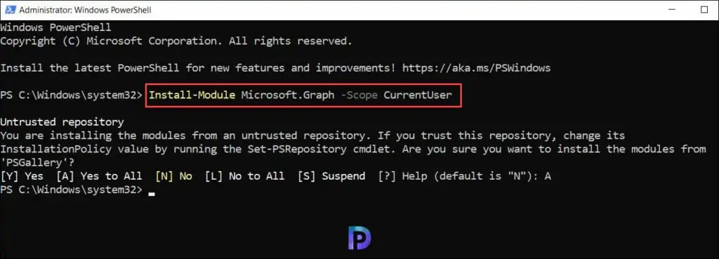 2 Best Methods to Access Windows 365 Cloud PC Audit Logs 3 Install Microsoft Graph PowerShell SDK | Windows 365 Audit Logs