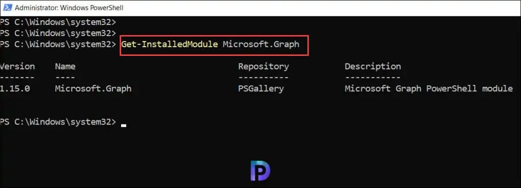 2 Best Methods to Access Windows 365 Cloud PC Audit Logs 4 Verify Microsoft Graph Install | Windows 365 Audit Logs