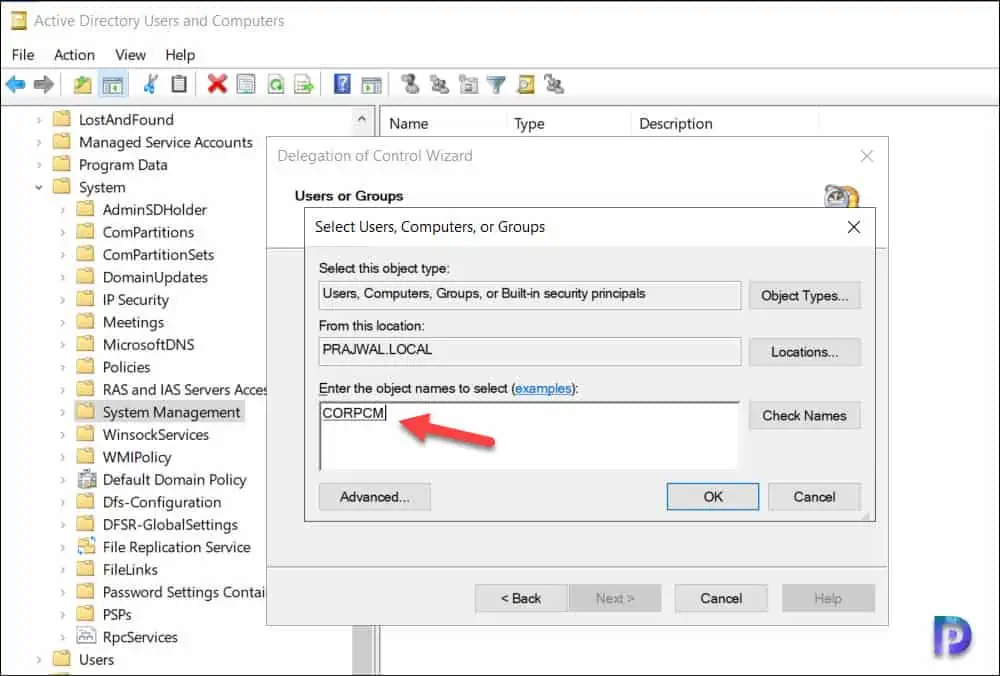 Create System Management Container for SCCM and Extend AD Schema 10 Add SCCM Computer Account