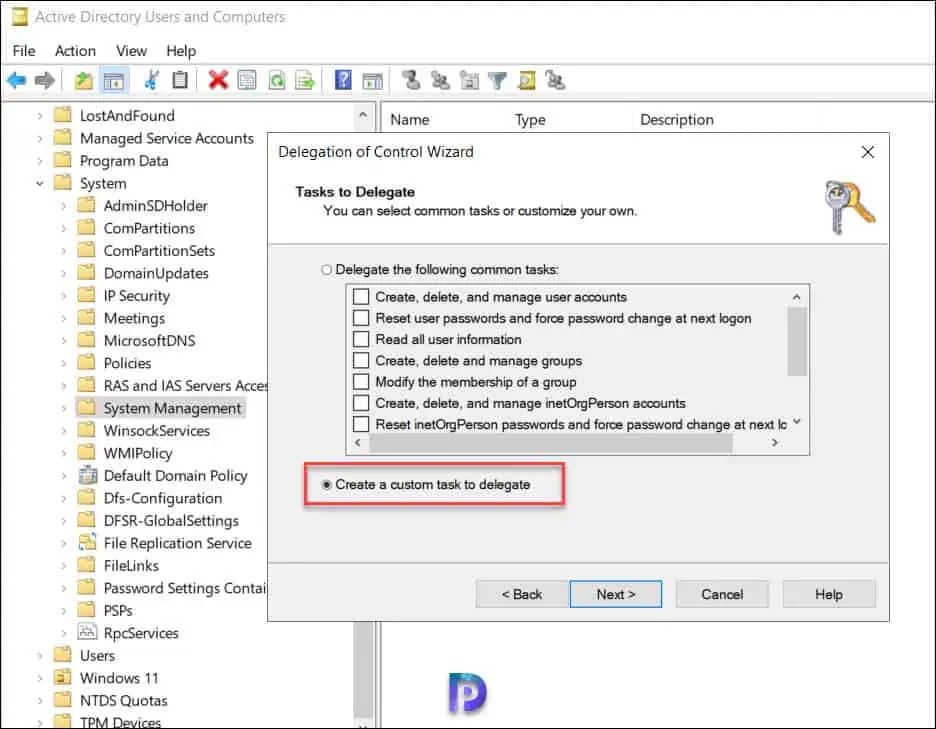 Create System Management Container for SCCM and Extend AD Schema 12 Assign Permissions to System Management Container
