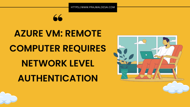 Azure VM: Remote Computer Requires Network Level Authentication 1 Azure VM: Remote Computer Requires Network Level Authentication
