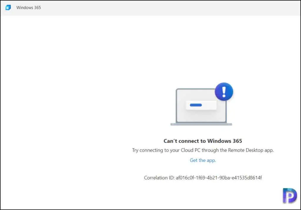 2 Best Solutions: Error Can't Connect to Windows 365 1 Can't Connect to Windows 365