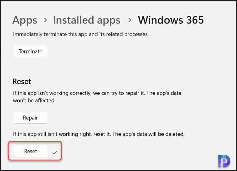 2 Best Solutions: Error Can't Connect to Windows 365 8 Windows 365 App is Corrupted | Reset App Data
