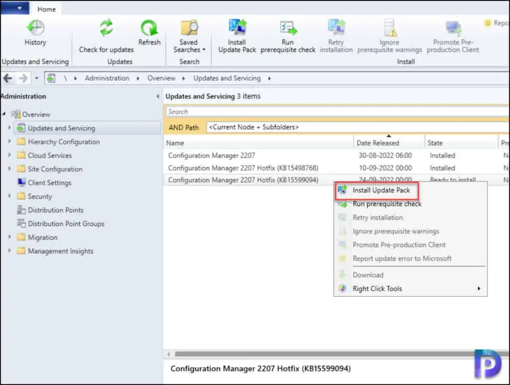 ConfigMgr Hotfix KB15599094 NTLM Client Installation Update 1 Install ConfigMgr Hotfix KB15599094 NTLM Client Installation Update