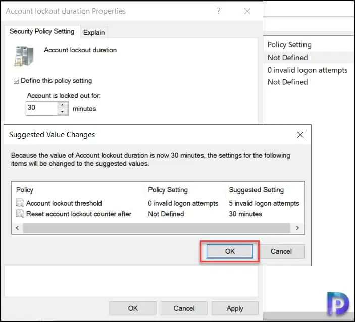 Configure Account Lockout Policy in Active Directory 5 Configure Account Lockout Duration