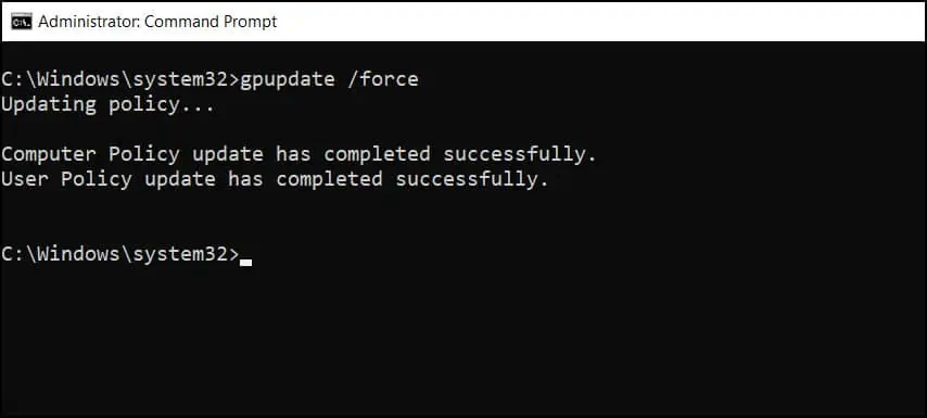 Configure Account Lockout Policy in Active Directory 8 Group Policy Update