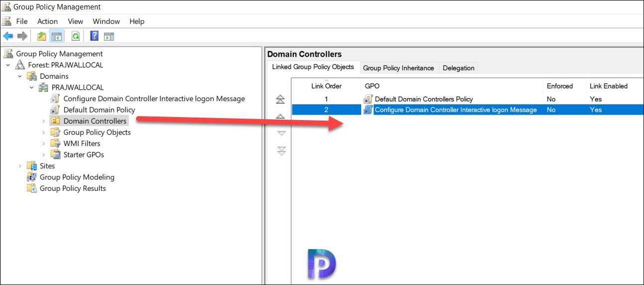 Configure Domain Controller Interactive logon Message 6 Configure Domain Controller Interactive logon Message