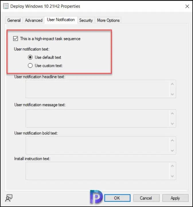 Configure High-Impact Task Sequence Settings in SCCM 1 Set a SCCM Task Sequence as high-impact | Configure High-Impact Task Sequence Settings in SCCM