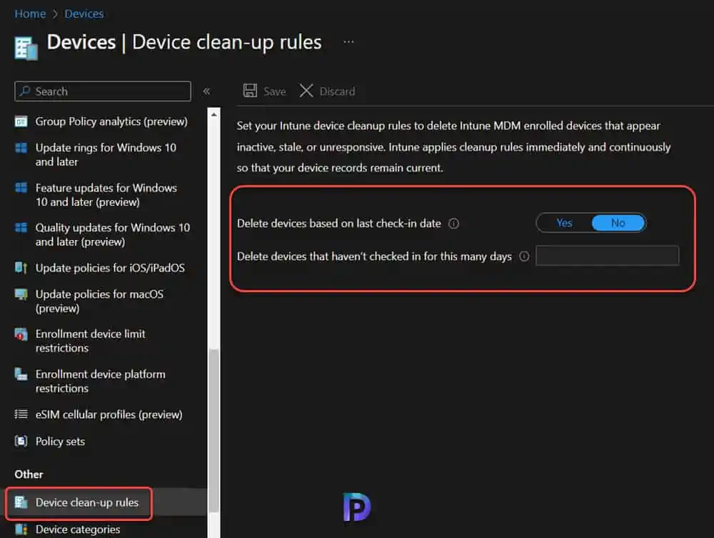 Configure Intune Device Cleanup Rules | Delete Stale Devices 2 Locating Device Cleanup Rules in Intune