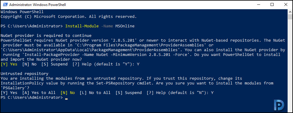 Couldn't Delete this user because the account is synchronized 2 Install the Azure Active Directory Module for Windows PowerShell