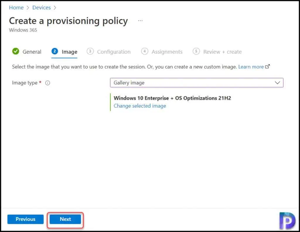Create a Provisioning Policy in Windows 365 for Cloud PC 6 Image Selection | Provisioning Policy in Windows 365