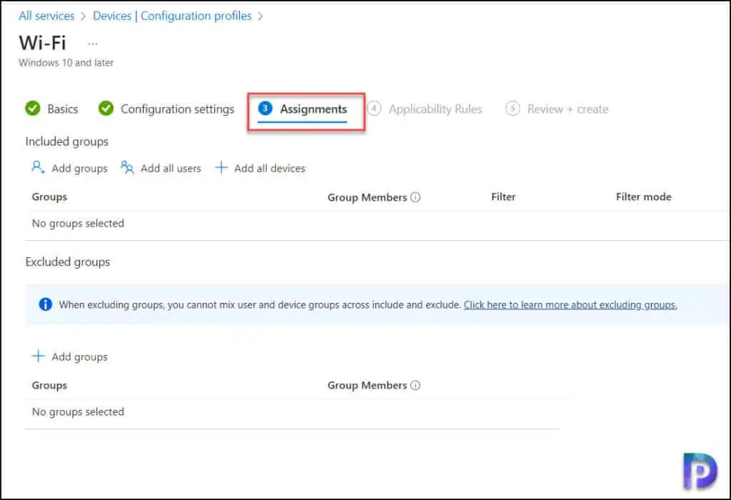 Create a Wi-Fi Profile in Intune: A Step-by-Step Guide 6 Assign Wi-Fi Profile to devices and users