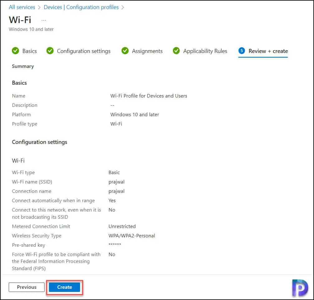 Create a Wi-Fi Profile in Intune: A Step-by-Step Guide 8 Create a Wi-Fi profile for Devices in Intune