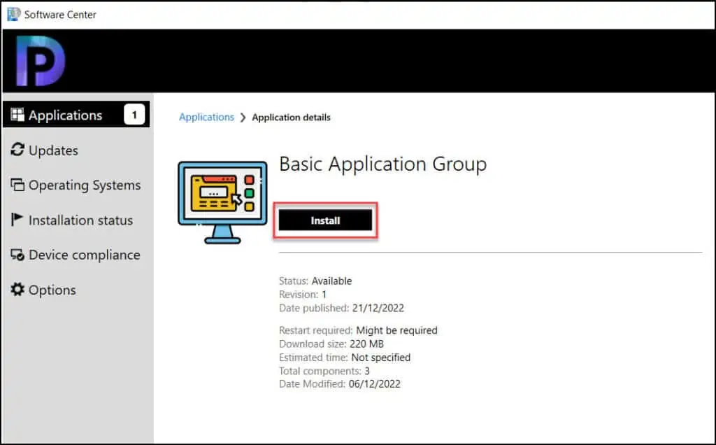 Create and Deploy Application Groups in SCCM | ConfigMgr 19 Testing the Application Groups Deployment