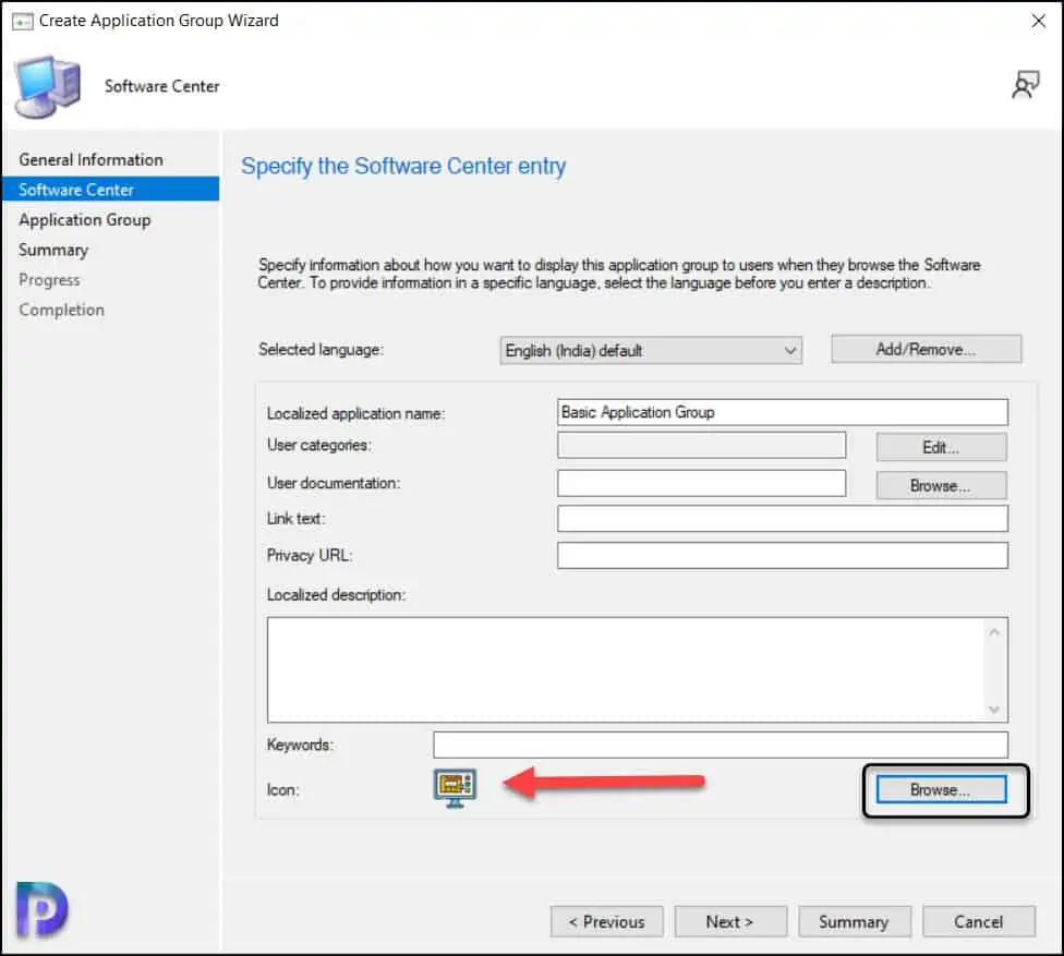 Create and Deploy Application Groups in SCCM | ConfigMgr 4 Specify Software Center Icon for Application Group