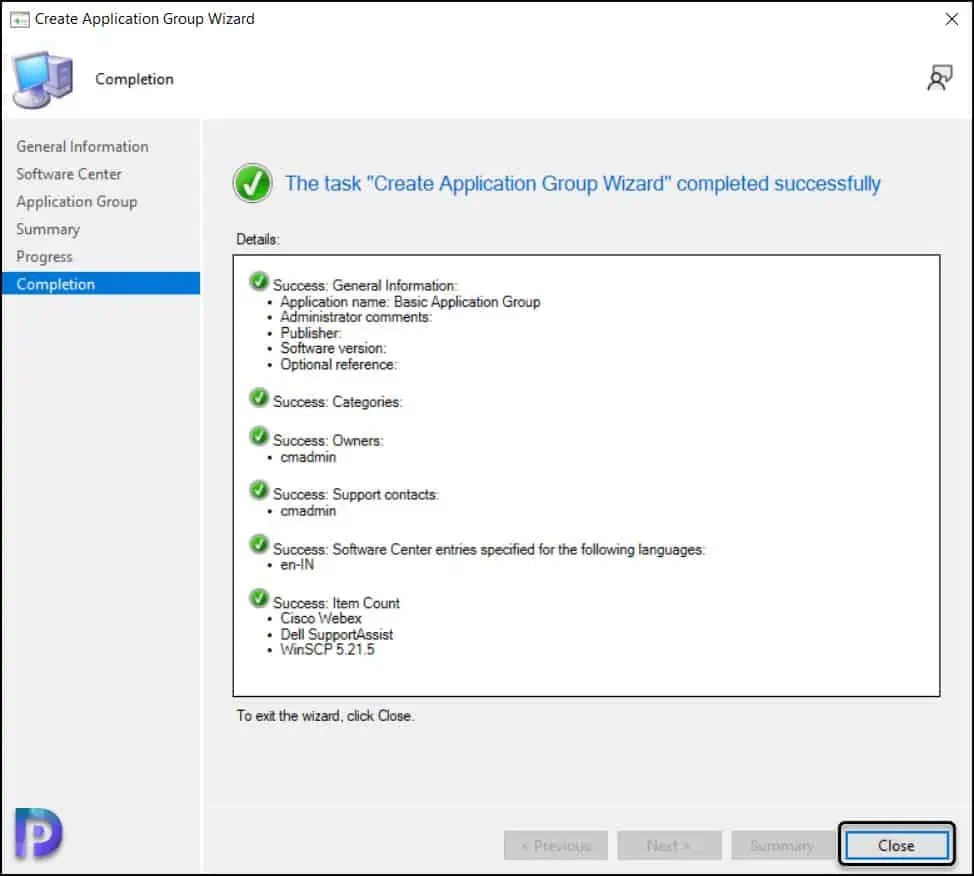 Create and Deploy Application Groups in SCCM | ConfigMgr 9 SCCM Application Groups Completion