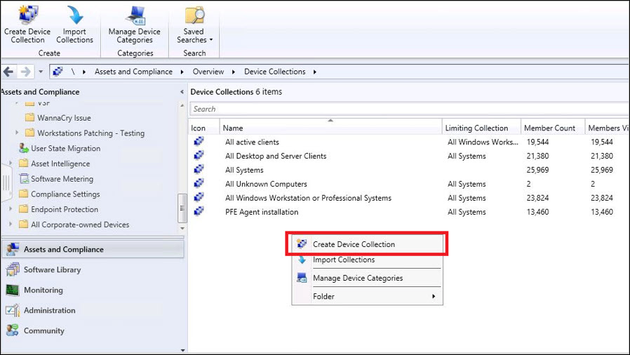 Create SCCM Collections based on Active Directory OU 1 Create SCCM Device Collection