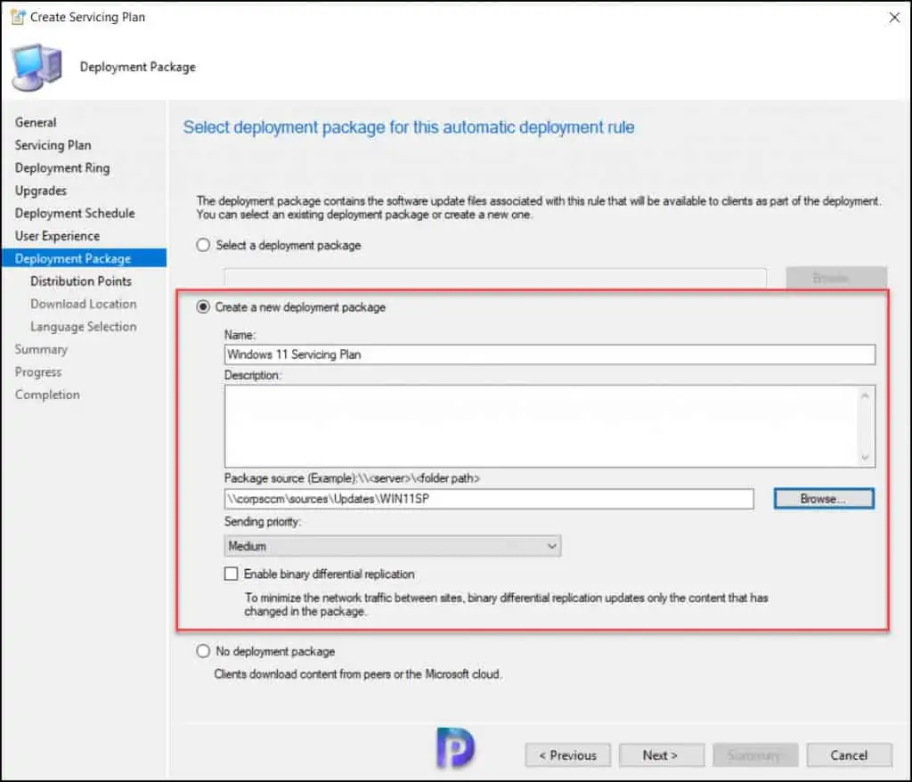 Create SCCM Windows 11 Servicing Plan for In-Place Upgrade 11 Create Windows 11 Deployment Package