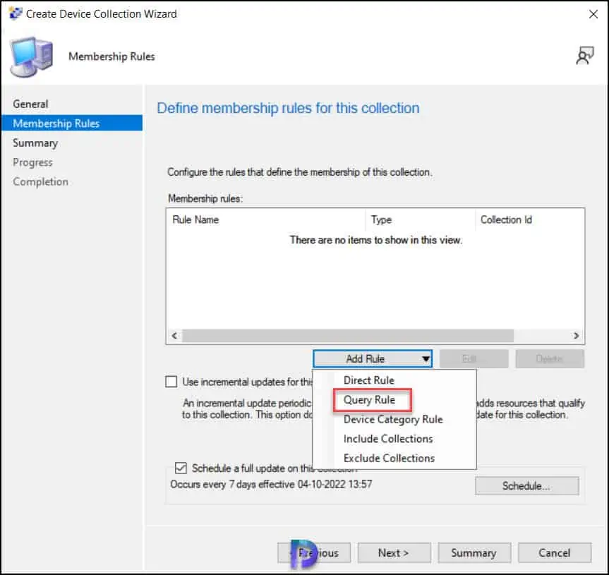 Create Windows 11 SCCM Device Collection 23H2 | 22H2 | 21H2 12 Select Query Rule for Windows 11 22H2