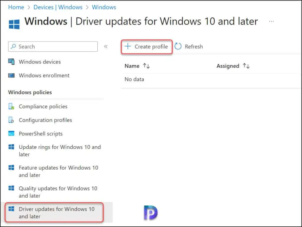 Manage Windows Driver Updates with Intune: A Complete Guide 3 Create Windows Driver Update Policies in Intune