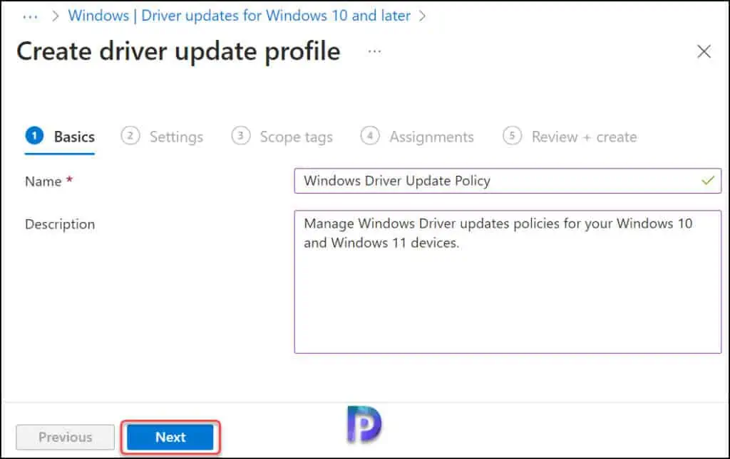 Manage Windows Driver Updates with Intune: A Complete Guide 4 Create Windows Driver Update Policies in Intune