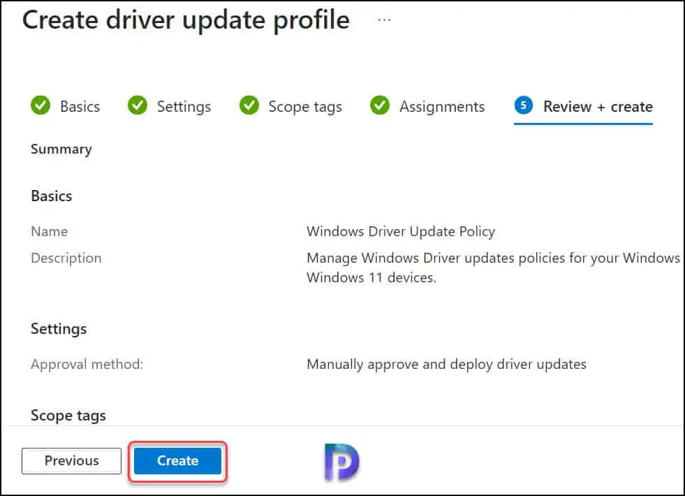 Manage Windows Driver Updates with Intune: A Complete Guide 9 Create Windows Driver Update Policies in Intune