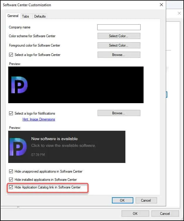 The Best Guide to Customize ConfigMgr Software Center 10 Hide Application Catalog Link in Software Center